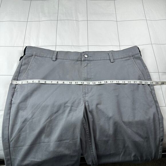 Duluth Trading Co 40 Grit Pants Mens 42 Gray Flex Twill Standard Fit Khaki Chino - Picture 6 of 9